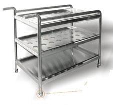 不锈钢器皿推车01